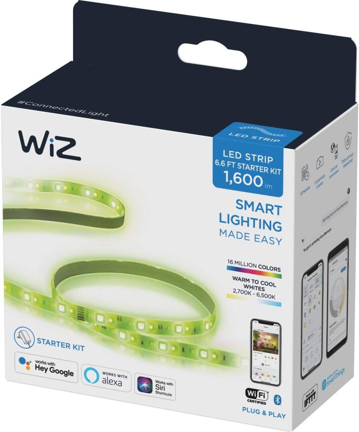 WiZ WiFi Strip 2M 1600lm starterkit MY, WiZ Colours LED Light Strip