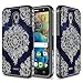 Alcatel Fierce 4 Case, TownShop Moroccan Floral Design Hard Impact Dual Layer Shockproof Bumper Case for Alcatel Fierce 4/ Alcatel POP 4 Plus/Alcatel Allura