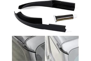 CheroCar Hardtop Rain Diverter ABS Rainwater Gutter Extensions Rain Deflector Exterior Accessories for Jeep Wrangler 2018-2021 JL JLU & 2020 Jeep Gladiator JT