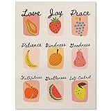 jkahh Trendy Fruit of The Spirit Wall Art Christian