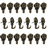 Rose Push Pins Hanger 20 Pcs Antique Flower Drawing Pin Bronze Decorative Thumbtack for Hanging Photo Frame Poster Calendar Photo Note Memo Accessories