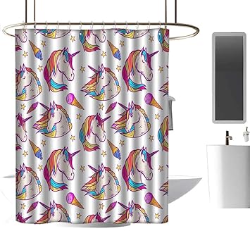 Amazon Com Homecoco Flower Shower Curtain Seamless Pattern With