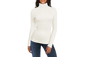 v28 Turtleneck Ribbed Sweaters for Women Cute Sexy Knitted Warm Fitted Sweater
