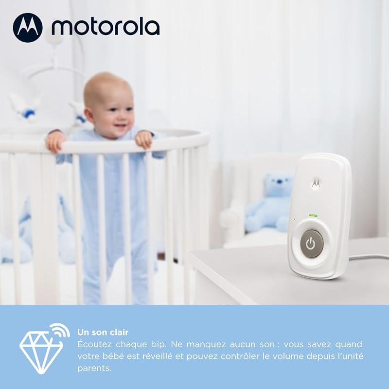 AM24 Babyphone Audio 300 Mètres de Portée