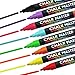 Chalkmaster Liquid Chalk Markers - 8 Color Bright Neon Liquid Chalk Premium Artist Quality Marker Pen Set + 2 Free Additional 6 mm Reversible Chisel to Bullet Point Tips - 100% Satisfaction Guarantee