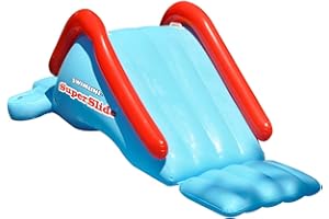 Swimline Super Slide Inflatable Pool Toy, Blue/Red