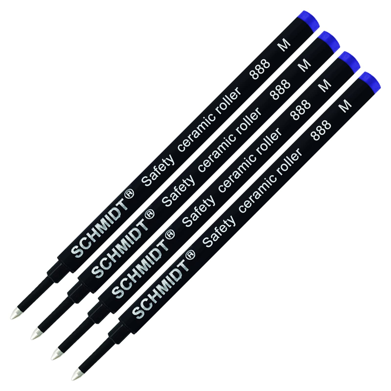 Photo 1 of 4 Pack - Blue-Schmidt 888 Medium Rollerball Refill