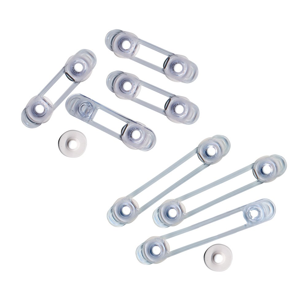 Dreambaby 3 Multi-Purpose and 4 Mini Multi-Purpose Latches - Value Pack (Transparent), 7 Pieces