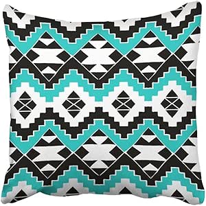 Kinhevao Cojín Decorativo étnico Simple con Motivos Indios Americanos