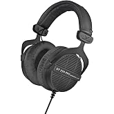 beyerdynamic DT 990 Pro (250 Ohm), Open-Back Studio Headphones, Black | Best from a headphone amp or audio interface, sound is audible to others, mixing reference, velour ear pads, 3m coiled cable