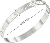 Aeon Expanding Baby Bangle 925 Sterling Silver 0-5 Years Gift Box Polishing view 2