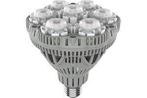 SGLEDs Grow Light Bulb, PPF 65.6 umol/s LED Full Spectrum, 36 W (400 Watt Equivalent) Grow Lights with Optical Lens for High PPFD, E26 Base, Energy Saving Plant Lights for Seeding and Growing