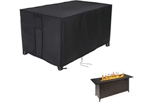 Youlvy Rectangular Fire Pit Cover for Best Choice Products 57 inch Propane Gas Fire Pit Table,Outdoor Waterproof Firepit Table Cover - 57 X 22 X 25 Inch