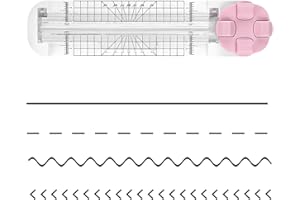 4-in-1 Multi-Function Paper Trimmer, Bidirectional Paper Cutter, Equipped with Straight, Wavy, for Cutting Papers Coupons Pos