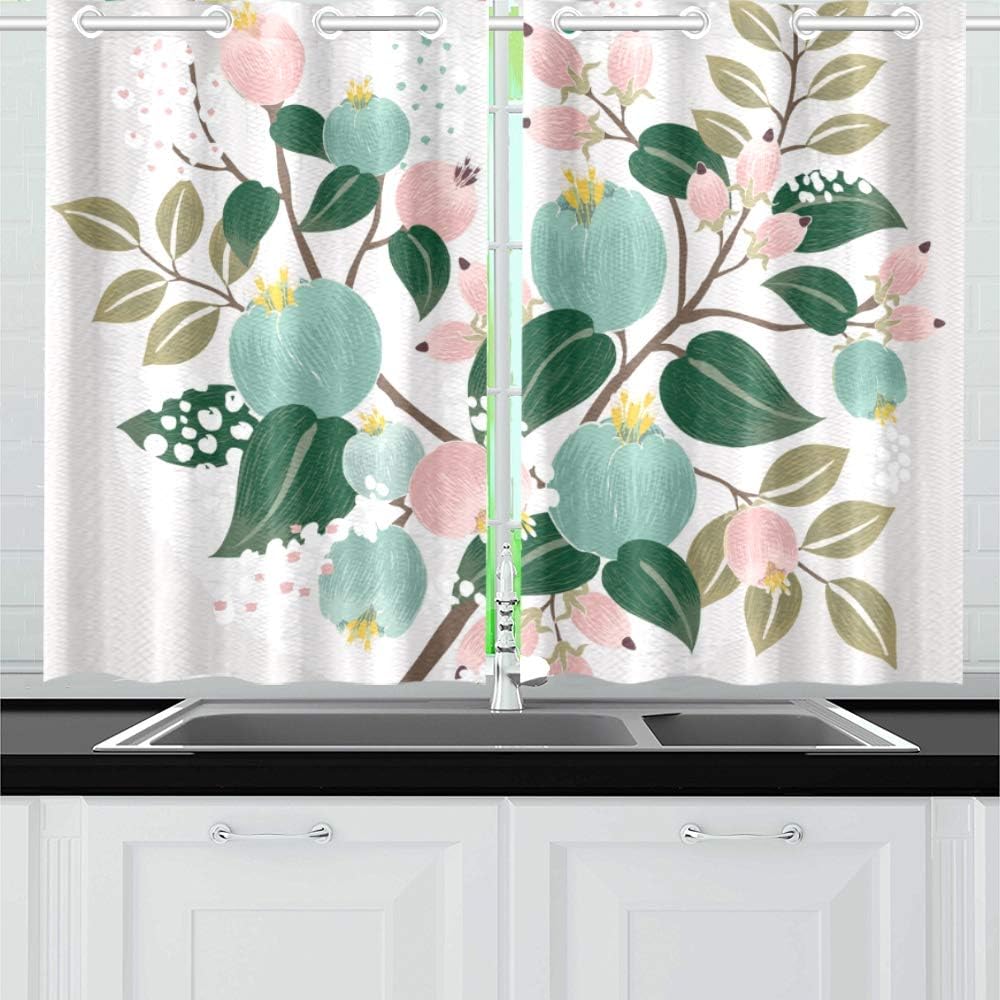 Amazon.com: Kitchen Curtains Beautiful Floral Bouquet Spring Window