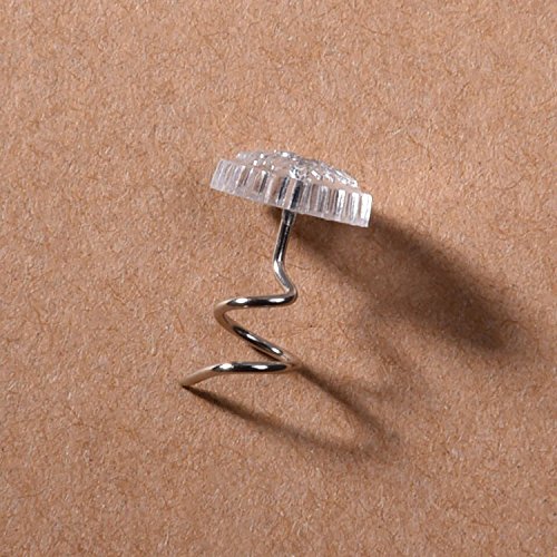 Sumind Clear Twist Pins Heads Twisty Pin with Plastic Contain Box for