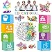 Desire Deluxe Magnetic Blocks Building Tiles Toys Set (94pc ) - Children Creativity Educational Magnet Construction Present Toy for Girls Boys Age 3 4 5 6 7 Year Old Gift for Kids