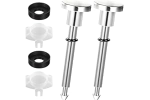 Heclia 2 Pcs Tub Spout Diverter Repair Kit Universal Shower Diverter Replacement for Bathtub Faucets Dripping Low Water Pressure Issues Includes Valves Stems Gates DIY Home Plumbing Repair Solution