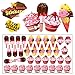 TRIPLEROSE 36Pcs Icecream and Cookies Scratch and Sniff Cards For Kids Classroom Exchange Party Favors