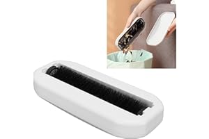 SAVGU Multi-Functional Table Crumb Sweeper, Soft Bristles Debris Collector for Table, Mat, Bed Sheets, Sofas, Clothes Cleaning Brush (1, White)