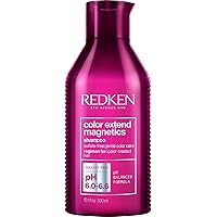 Redken Color Extend Magnetics Shampoo For Color-Treated Hair | Gently Cleanses & Protects Color | With Amino Acid | Sulfate F