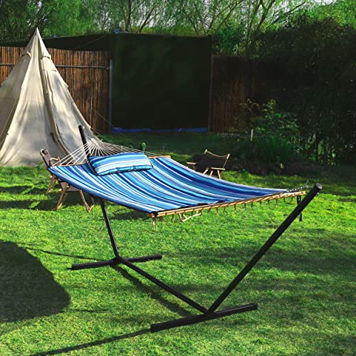 VEIKOU 2 Person Hammock with Stand Included, 450lbs Capacity, Double