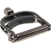 Paige Banjo Capo, Smokey Black Finish | Handmade in the USA, Adjustable Screw For Buzz Free Sound, Direct Center Tension Saddle, Secure Latch, Felt-Lined Protection