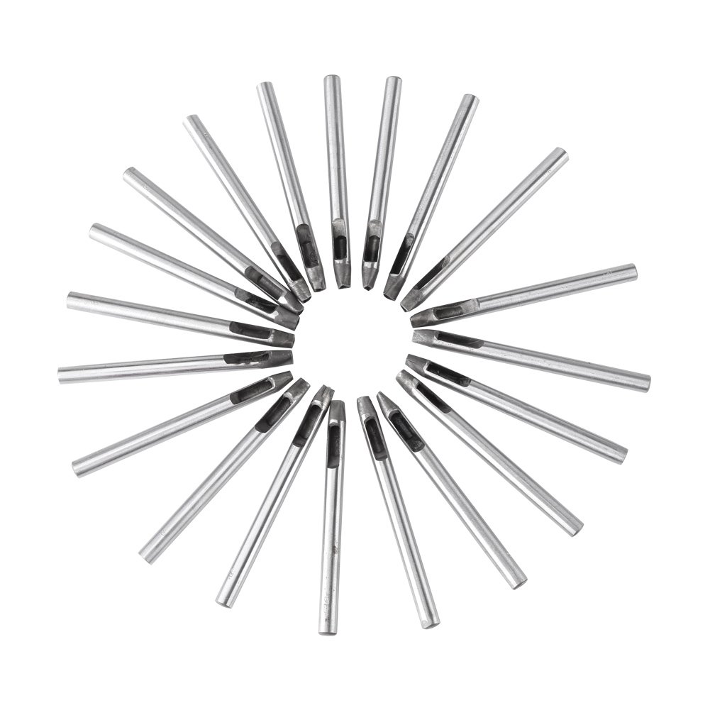 5mm Leather Punch Hole Tool Carbon Steel Flower Shape Leather Craft Tool Hollow Hole Punch for Wallet Belt Watch Band Decoration