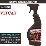 Vitcas 650 ml Stove Glass Cleaner for Fireplace BBQ Log Burner Wood Burner view 2