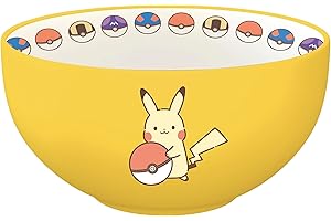 ABYSTYLE – Pikachu Electric Pokemon Bowl – Official Product – Capacity 600 ml – Resistant Ceramic – Microwave & Dishwasher Sa