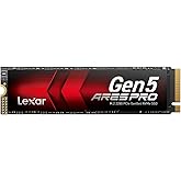 Lexar ARES PRO 2TB Gen5 NVME M.2 SSD, PCIe 5.0 x 4 Internal SSD, Up to 14,000 MB/s Read, for AI Applications, AAA Gaming, Vid
