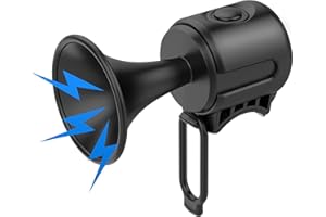 AaiLucky Electric Bike Horn, 120dB Loud Bicycle Horn, Electronic Bicycle Bells for Adults/Kids Bike/Scooter/Ebike, 300mAh Battery Operated, Waterproof
