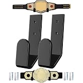 HHHYMLQZ Wrestling Championship Belt Wall Mount Display Holder,Boxing Champion Belt Hanger Set,Storage Rack,Wrestlers Hanging Perfect Title Belts for Wall Decor