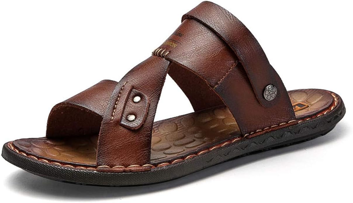 high end leather sandals