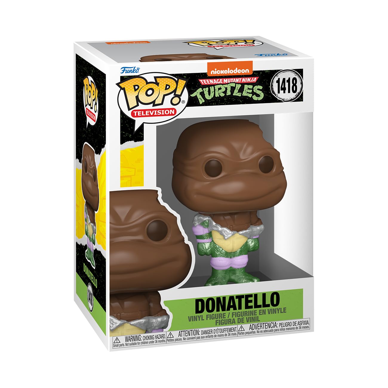 Funko Pop! TV: Teenage Mutant Ninja Turtles - (Teenage Mutant Ninja Turtles (TMNT) ) - Donatello - Collectable Vinyl Figure - Gift Idea - Official Merchandise - Toys for Kids & Adults - TV Fans