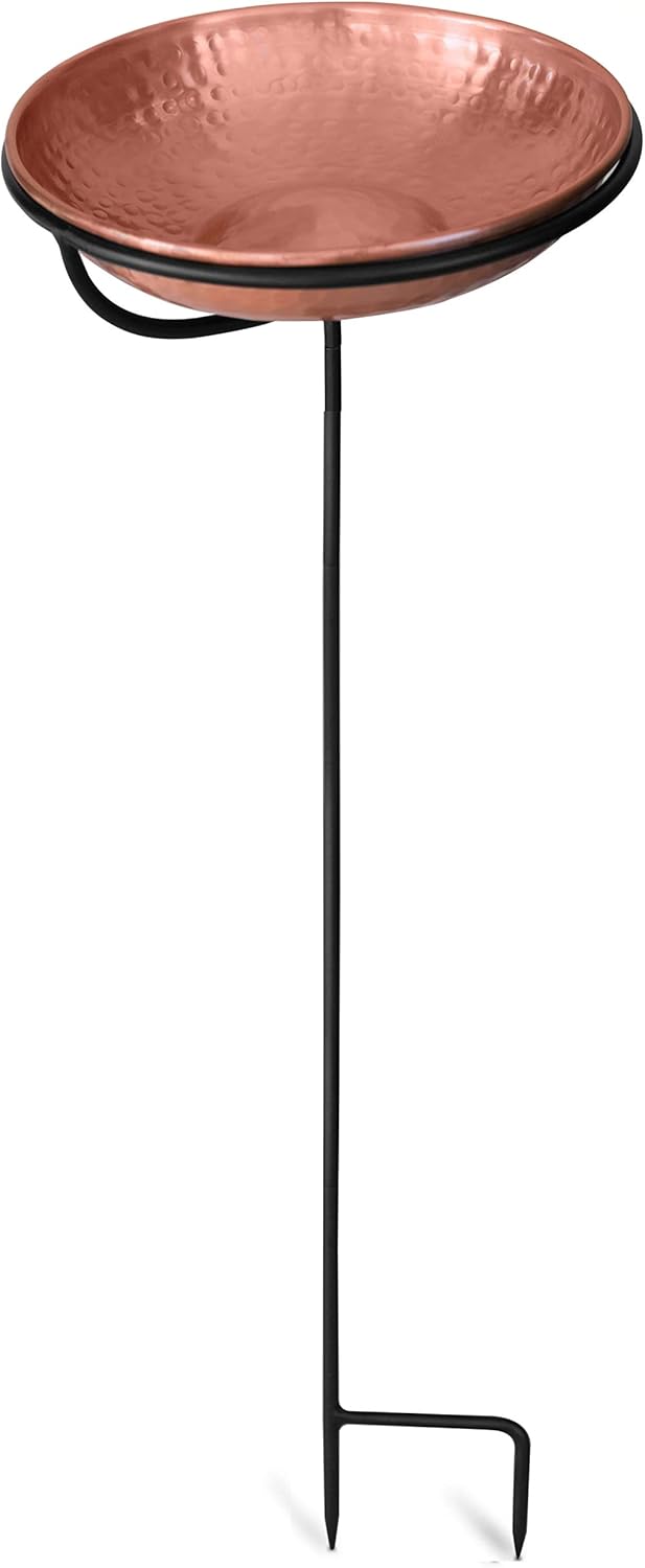 Amazon Com Monarch Pure Copper Bird Bath Feeder With 34 Inch