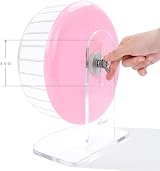 Niteangel Super Silent 10-Inch Hamster Wheel Pink Adjustable Base view 5