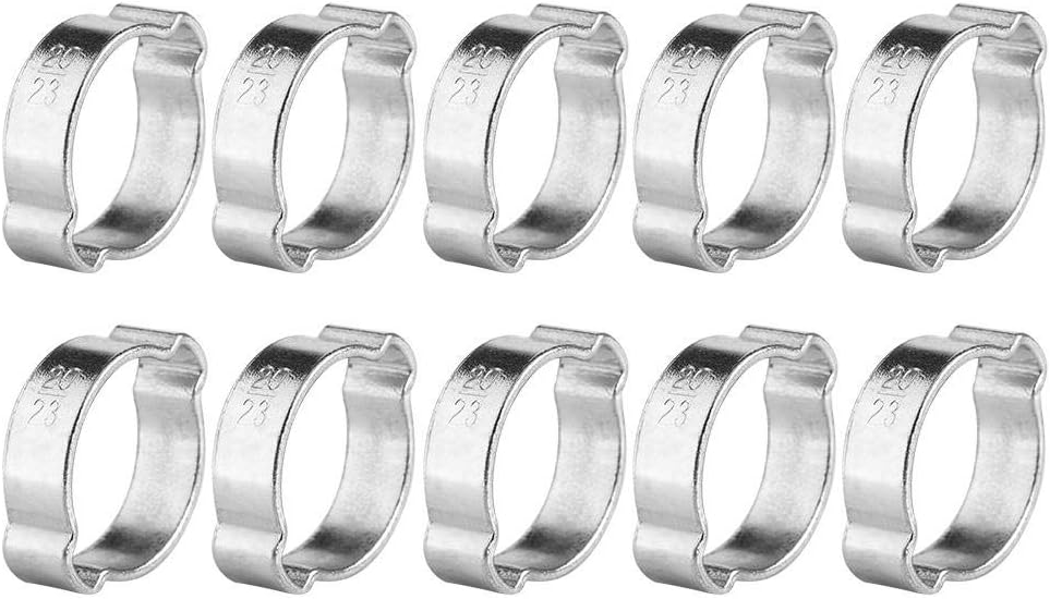 Hose Clamps,Ear Clamps,Clamp Hose Clip,10pcs Zinc Plated