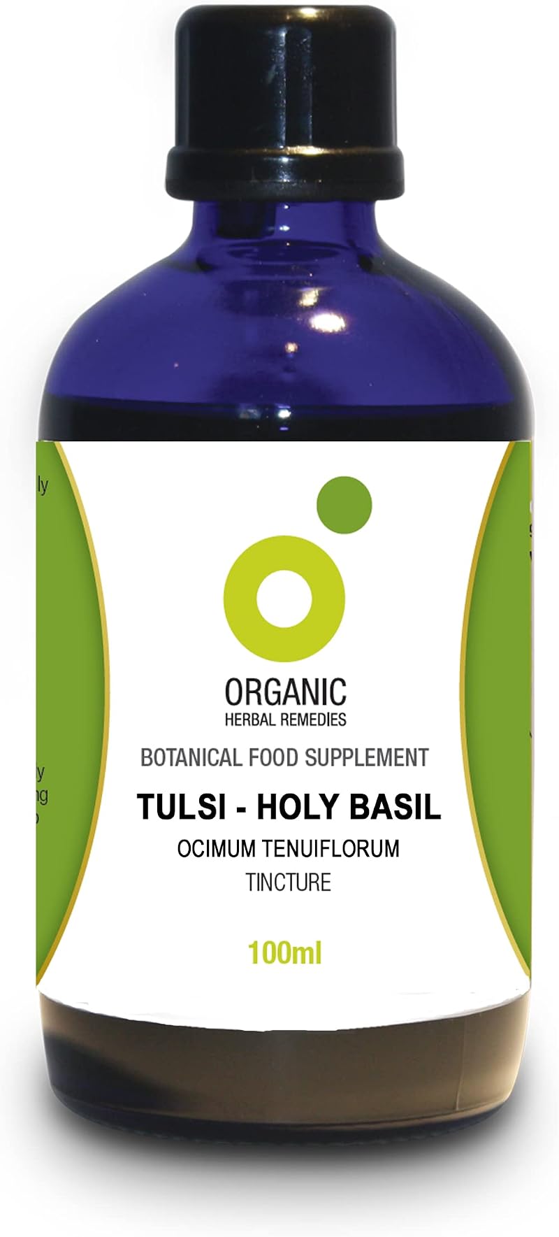 Organic Herbal Remedies Tulsi Holy Basil Tincture 100ml - Premium Quality