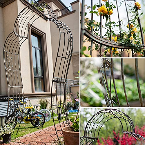 Rosenbogen, Gartenbogen Gartenlaube, Torbogen Garten Rankgitter Rankhilfe Metall Garden Arch Arbor Arbor Trellis, für… – Bild 7