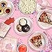 40th Pink and Gold Birthday Party Supplies Set Plates Napkins Cups Tableware Kit for 16