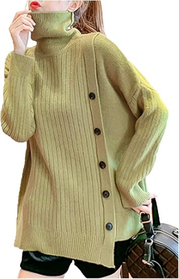 Amazon ライオンガーデン 6色展開 タートルネック トップス ニット 韓国 可愛い セーター ボタン付き M Xl レディース セーター 通販 Amazon ライオンガーデン 6色展開 タートルネック トップス ニット 韓国 可愛い セーター ボタン付き M Xl レディース セーター 通販
