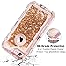 Coolden Case for iPhone 8 Case Protective Glitter Case for Women Girls Cute Bling Sparkle 3D Quicksand Heavy Duty Hard Shell Shockproof TPU Case for 4.7 Inches iPhone 6 6s 7 8 SE 2020, Light Coffee