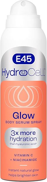 E45 HydroCell Glow Body Lotion Serum Spray 200ml Vitamin C Niacinamide view 1