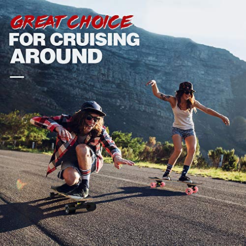 Beleev Cruiser Skateboard for Beginners, 27"x8" Complete Skateboard for