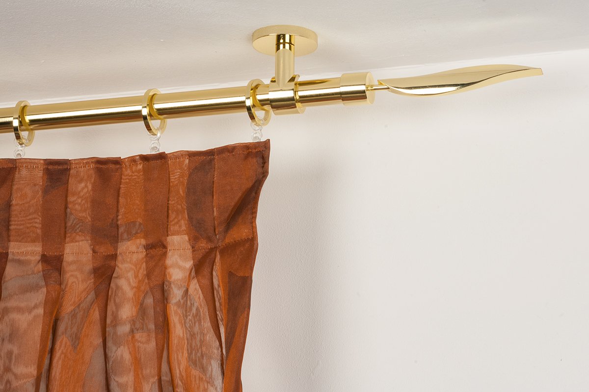 Incasa Curtain Pole O 20 Mm Lenght 380 Cm Polished Brass
