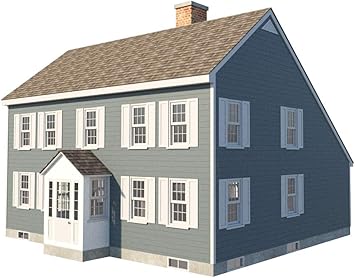 Traditional Saltbox House Plans Two Story Colonial Home Building