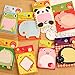 Aimeio Creative Cute Cartoon Animals Sticky Notes Memo Self-Stick Notes Paper Marker(20 Sheets/Pad,8 Pad/Pack)