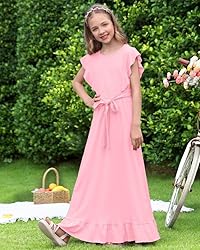BesserBay Little Girl's Ruffle Trim Sleeveless