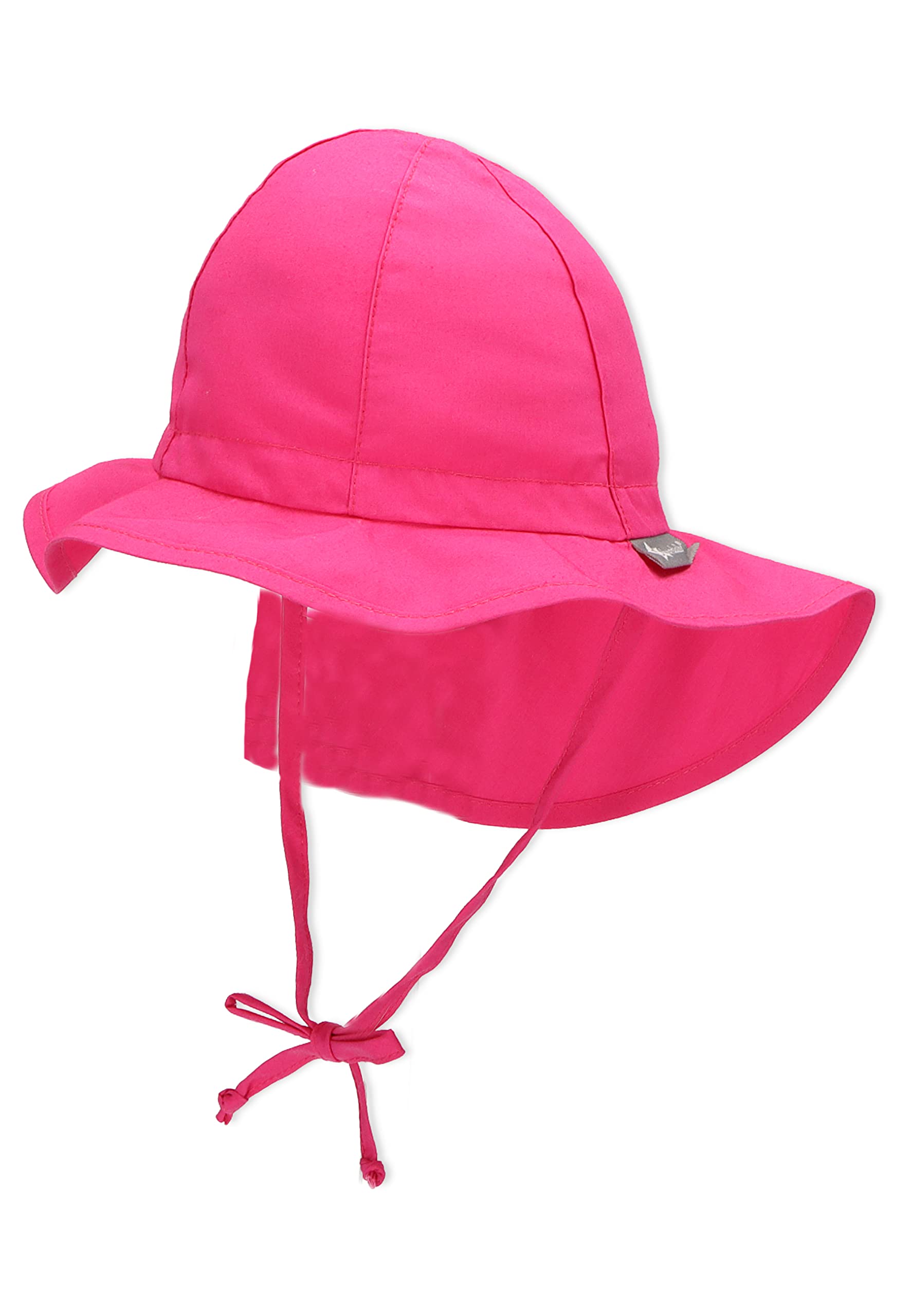 Sterntaler Girl's Unisex Hat With Chinstraps and Neck Protection, Age: From 2-4 Years, Size: 53, Magenta Hat, Purple (Magenta 745), Medium (Manufacturer Size: 53)